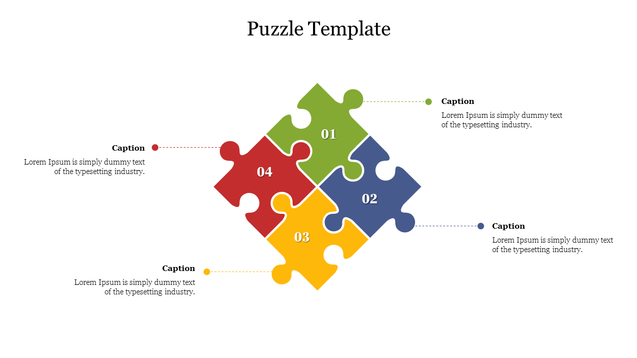 Best Puzzle Template PowerPoint Presentation Slide
